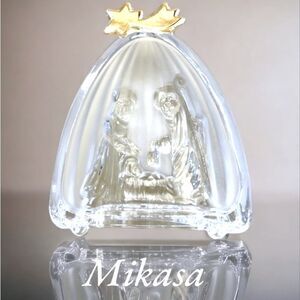 Mikasa l Golden Stars l 
Lead Crystal Nativity Scene l Home / Holiday